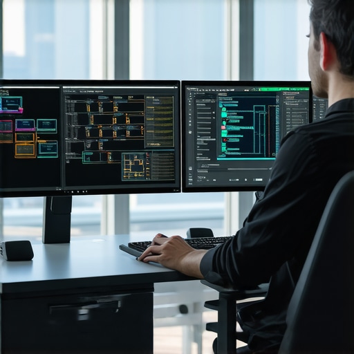 A technician using professional data recovery software to analyze file headers and recover unallocated space