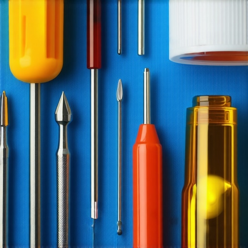 A variety of precision screwdrivers and tools used for laptop and computer repair on an anti-static mat.