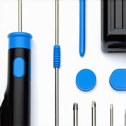 A collection of precision tools including spudgers and drivers for laptop repair and maintenance.
