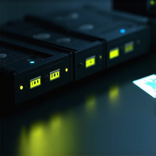 A hardware data duplicator creating a bit-for-bit clone of a failing hard drive for recovery purposes.