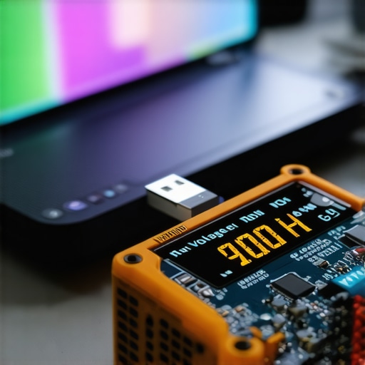 A technician using advanced diagnostic tools to check the thermal and electrical health of a laptop motherboard.