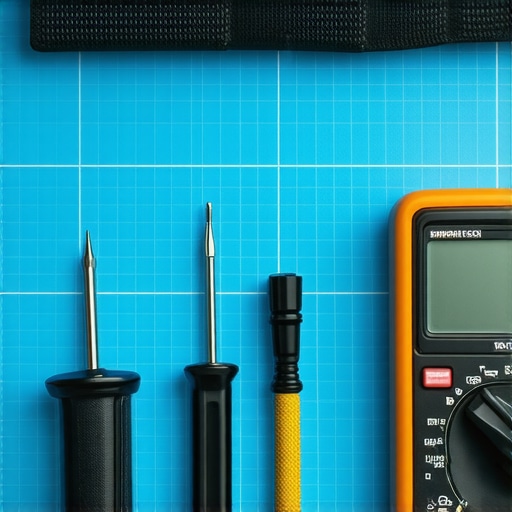 A collection of professional tools used for laptop repair and trackpad maintenance.
