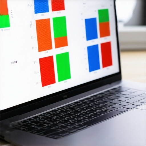 A laptop screen running a pixel repair and diagnostic color cycle tool.