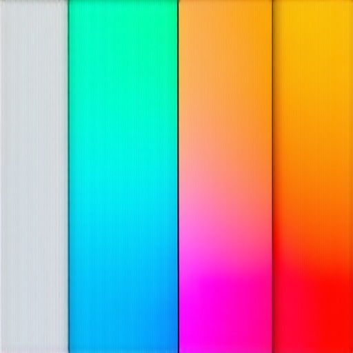 A macro view of screen pixels showing the difference between calibrated colors and a distorted neon hue shift.