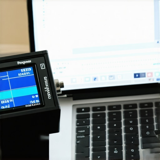 Hardware colorimeter calibrating a laptop screen to fix color tint issues