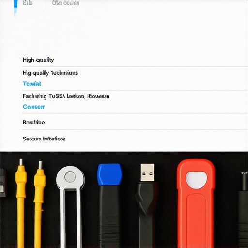 A technician's emergency USB drive and a clean computer interface.