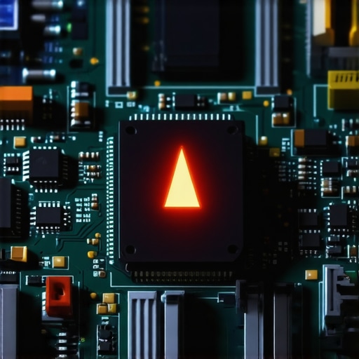 Close up of an SSD circuit board showing signs of controller failure
