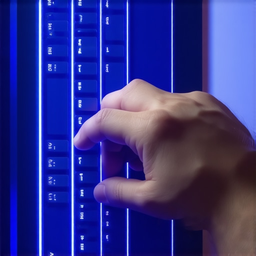 Close up of keyboard shortcut for task manager to stop browser popups