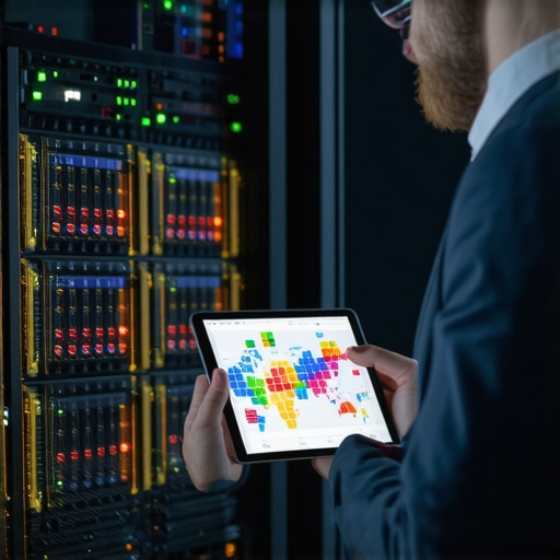 IT professional mapping a segmented business network for security and speed