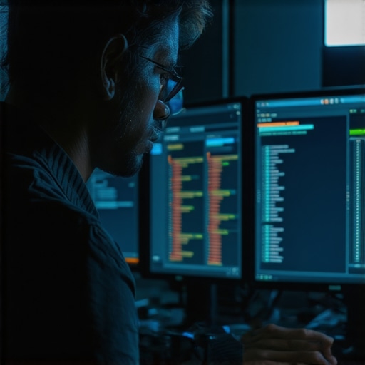 An IT professional verifying backup integrity in a server room environment