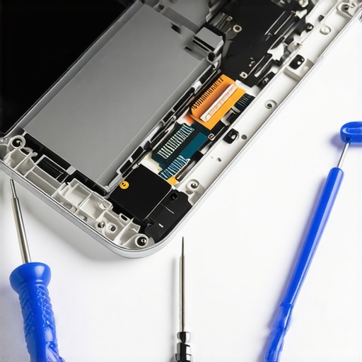 High-quality precision tools and spudgers used for laptop screen and hinge repair.