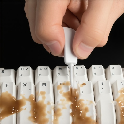 The first thing to do when you spill coffee on a mechanical keyboard