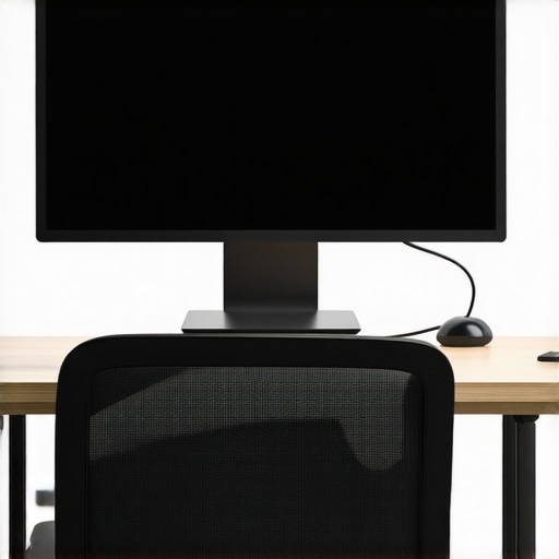 The fix for a monitor that turns off when you sit down in your chair