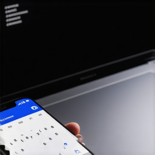 A user finding their BitLocker recovery key on a mobile device.