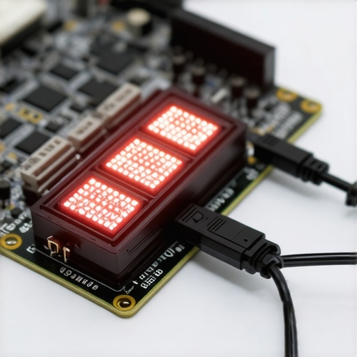 A digital POST card displaying a hexadecimal code on a computer motherboard for troubleshooting.