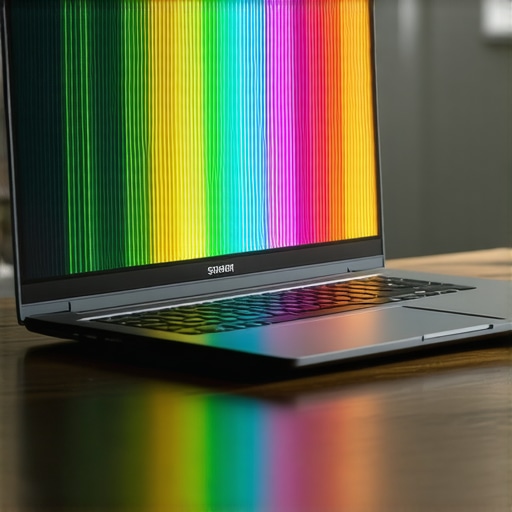 How to fix a laptop screen that shows vertical rainbow lines